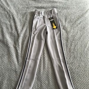 Youth Small Grey Easton Baseball Pants